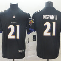 Men's Baltimore Ravens Mark Ingram II #21 Black Game Jersey1