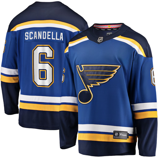 Men's St. Louis Blues Marco Scandella #6 Fanatics Blue Home Breakaway Player Jersey