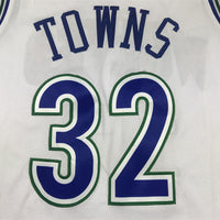Men's Minnesota Timberwolves Karl-Anthony Towns #32 White Swingman Player Jersey1