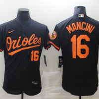 Men's Baltimore Orioles Trey Mancini #16 Black Replica Baseball Jersey1