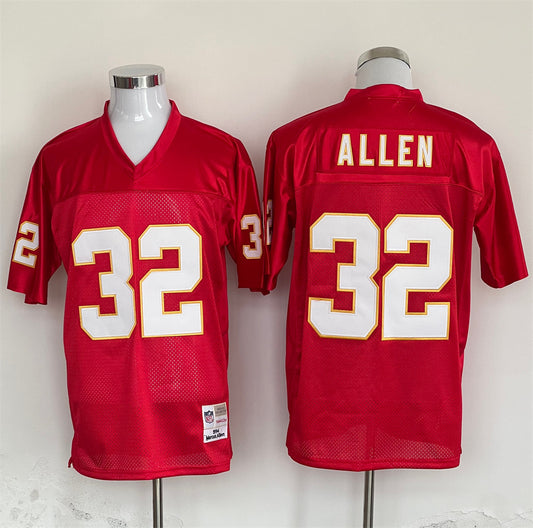 Men's Kansas City Chiefs Marcus Allen Mitchell & Ness Red Legacy Replica Jersey1