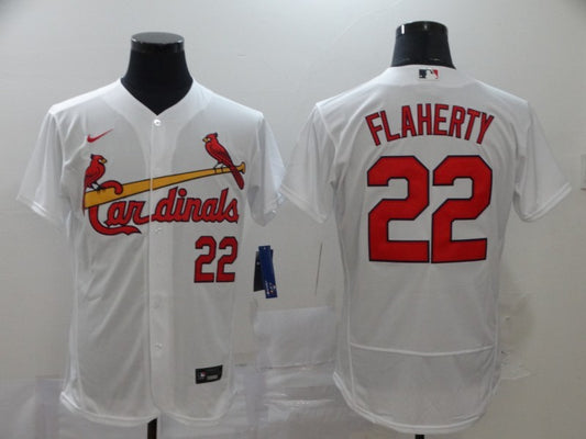 Men's St. Louis Cardinals Jack Flaherty #22 White Replica Baseball Jersey1