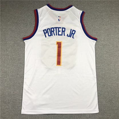 Men's Denver Nuggets Michael Porter Jr. #1 White 2023 Swingman Player Jersey1