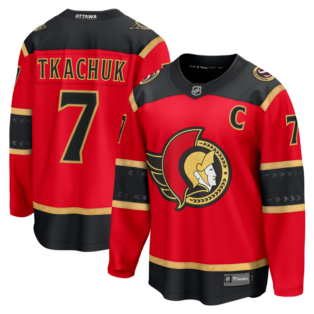 Brady Tkachuk #7 Ottawa Senators Red Alternate Premium Player Jersey - JerseysFreak