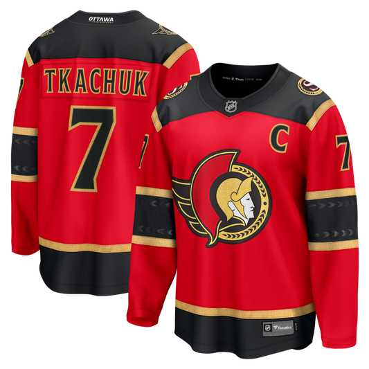 Men's Ottawa Senators Brady Tkachuk #7 Fanatics Red Alternate Premium Player Jersey