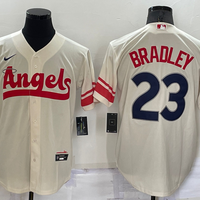 Men's Los Angeles Angels Archie Bradley #23 Cream City Connect Replica Player Jersey1