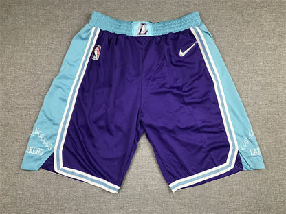 Men's Los Angeles Lakers Purple 2021/22 Basketball Shorts1 City Edition