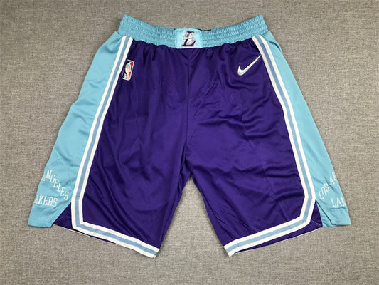 Men's Los Angeles Lakers Purple 2021/22 Basketball Shorts1 City Edition