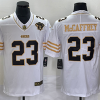 Men's San Francisco 49ers Christian McCaffrey #23 White Player Jersey1