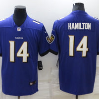 Kyle Hamilton #14 Baltimore Ravens Purple Game Jersey - JerseysFreak