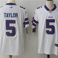 Tyrod Taylor #5 Buffalo Bills White Game Jersey - JerseysFreak
