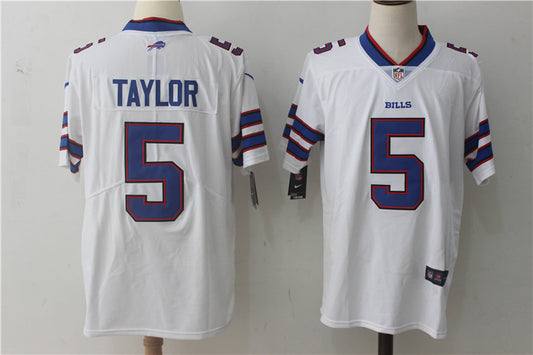 Men's Buffalo Bills Tyrod Taylor #5 White Game Jersey1