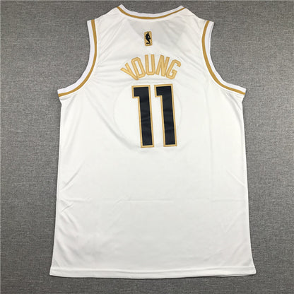 Men's Atlanta Hawks Trae Young #11 White Swingman Jersey1