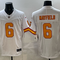 Men's Tampa Bay Buccaneers Baker Mayfield #6 White 50th Season Game Jersey