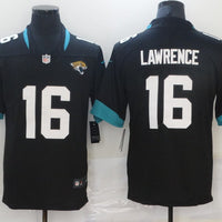 Men's Jacksonville Jaguars Trevor Lawrence #16 Black Alternate Player Game Jersey1