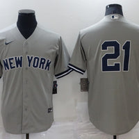 Men's New York Yankees Paul O¡¯Neill #21 Gray Replica Player Name Jersey1