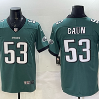 Men's Philadelphia Eagles Caleb Baun #53 Midnight Green Game Player Jersey