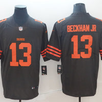 Men's Cleveland Browns Odell Beckham Jr. Brown Player Game Jersey1