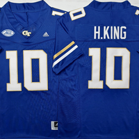 Men's Georgia Tech Football Haynes King #10 Blue Player Jersey