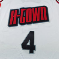 Men's Houston Rockets Jalen Green #4 White 2024/25 Swingman Player Jersey1 - City Edition