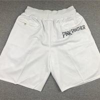 Men's Miami Heat Pink Panther White Basketball Shorts1