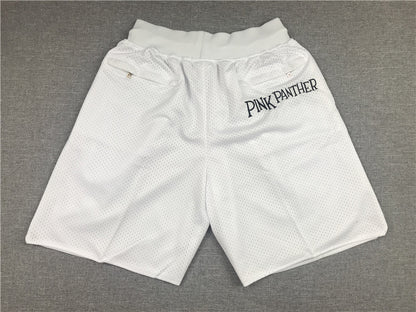 Men's Miami Heat Pink Panther White Basketball Shorts1