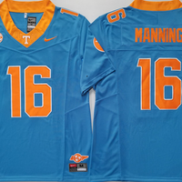 Men's Tennessee Volunteers Manning #16 Blue Game Jersey