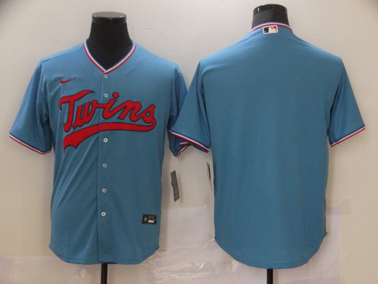 Men's Minnesota Twins Blue Replica Player Blank Jersey1