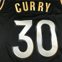 Men's Golden State Warriors Stephen Curry Fanatics Branded Black Swingman Jersey1
