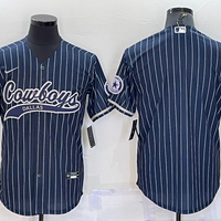 Men's Dallas Cowboys Navy Game Blank Jersey1