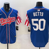 Men's Los Angeles Dodgers Mookie Betts #50 Royal Player Jersey1