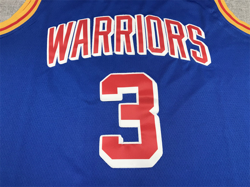 Men's Golden State Warriors Jordan Poole #3 Blue Classic Player Jersey1