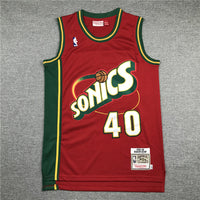Shawn Kemp Seattle SuperSonics 1995-96 Red Hardwood Classics Swingman Jersey - JerseysFreak