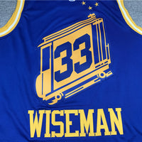 Men's Golden State Warriors James Wiseman #33 Blue Swingman Player Jersey1