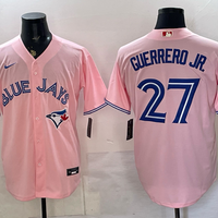 Men's Toronto Blue Jays Vladimir Guerrero Jr. #27 Pink Replica Player Jersey