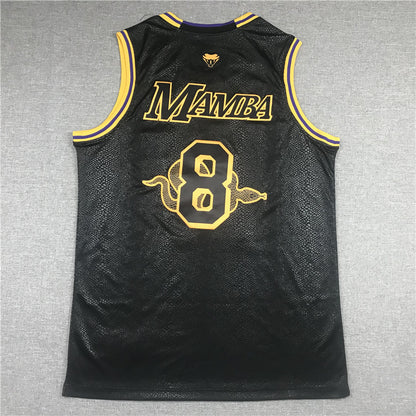 Men's Los Angeles Lakers #8-24 NBA Black Mamba Swingman Jersey1