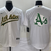 Men's Oakland Athletics White Home Replica Team Jersey1