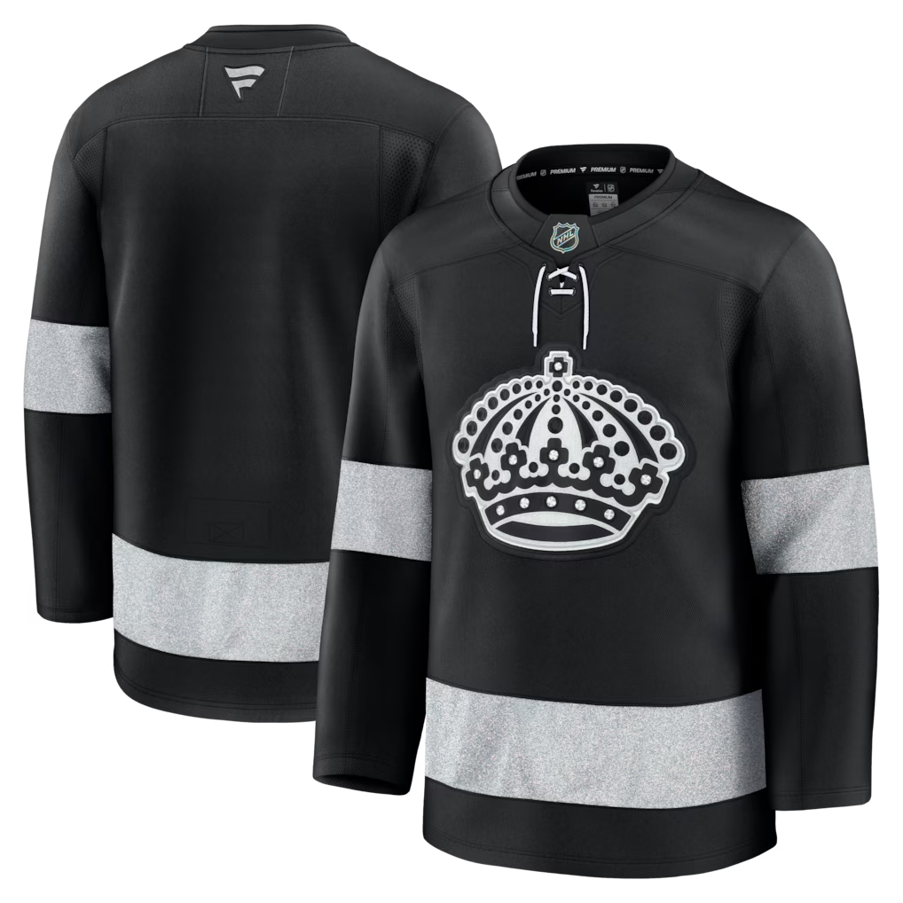 Men's Los Angeles Kings Fanatics Black Alternate Premium Blank Jersey