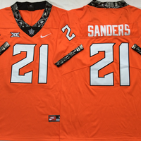 Men's Oklahoma State Cowboys Barry Sanders #21 Orange Player Jersey
