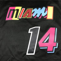 Men's Miami Heat Tyler Herro #14 Black Swingman Player Jersey1 - City Edition