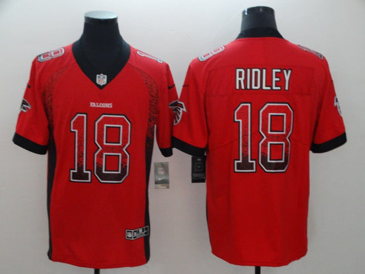 Men's Atlanta Falcons Calvin Ridley #18 Red Game Player Jersey1