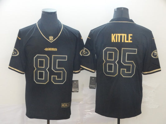 Men's San Francisco 49ers George Kittle #85 Black Alternate Game Player Jersey2