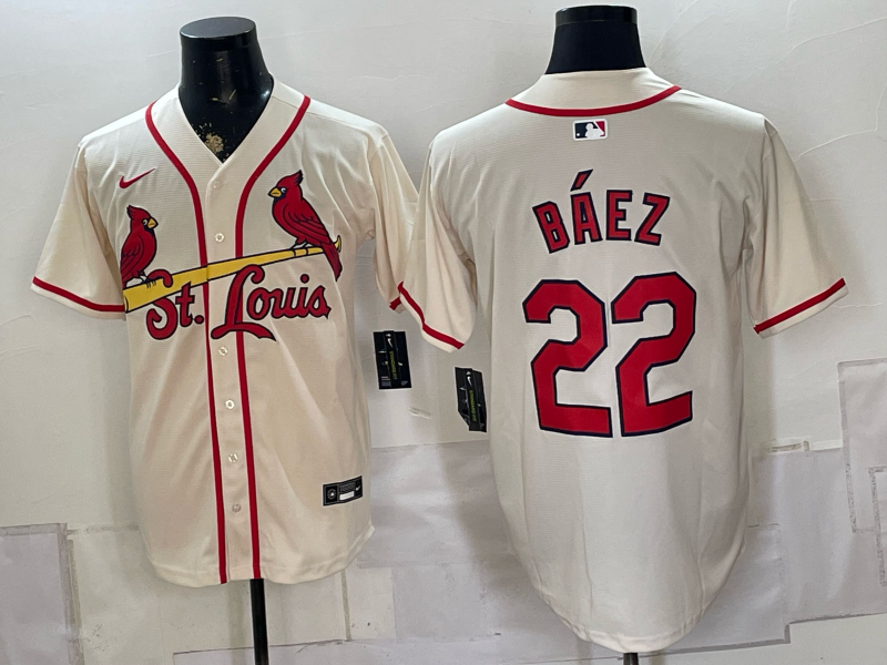 Men's St. Louis Cardinals Joshua Baez #22 Cream Limited Player Jersey