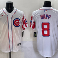 Men's Chicago Cubs Ian Happ #8 White Limited Player Jersey