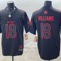 Men's Chicago Bears Caleb Williams #18 Black Game Player Jersey
