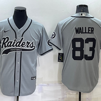 Men's Las Vegas Raiders Darren Waller #83 Gray Game Jersey1 Joint Edition