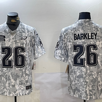 Men's Philadelphia Eagles Saquon Barkley #26 Arctic Camo 2024 Salute to Service Limited Jersey1