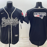 Men's New England Patriots Black RFLCTV Limited Jersey1
