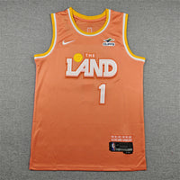 Men's Cleveland Cavaliers James Harden #1 Orange 2025/26 Swingman Jersey - City Edition