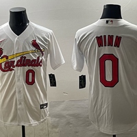 Men's St. Louis Cardinals Masyn Winn #0 White Home Replica Player Jersey